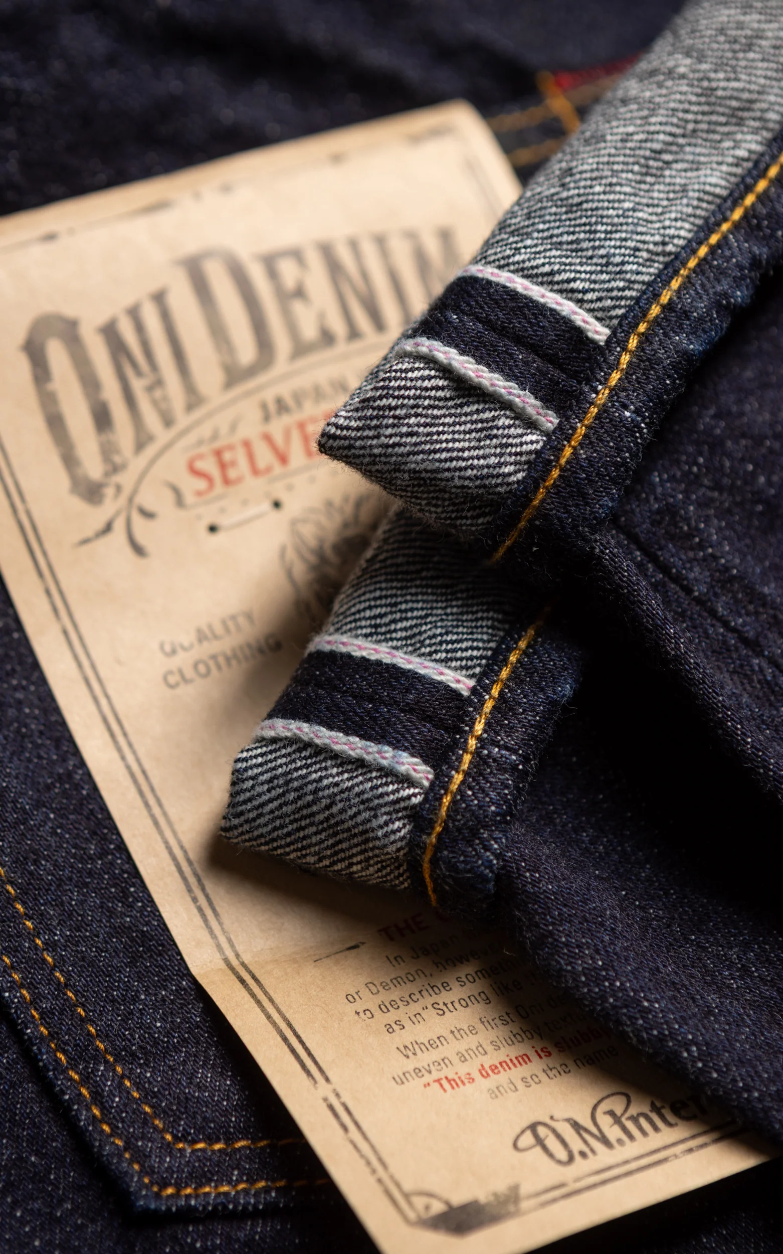 ONI Denim ONI-L700 Ladies Just Right Straight Selvedge Denim Indigo 14oz - Image 4