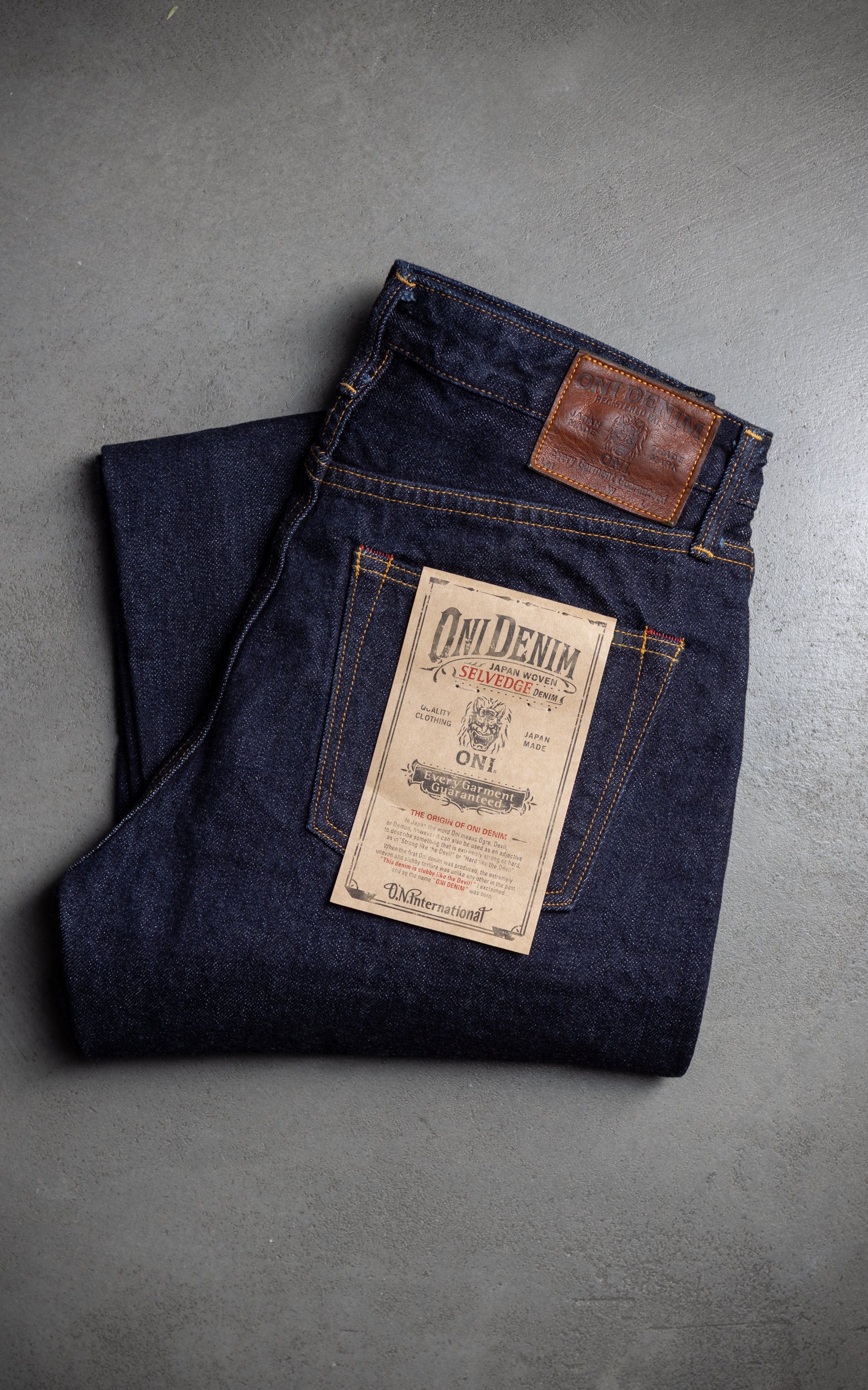 ONI Denim ONI-L700 Ladies Just Right Straight Selvedge Denim Indigo 14oz - Image 6