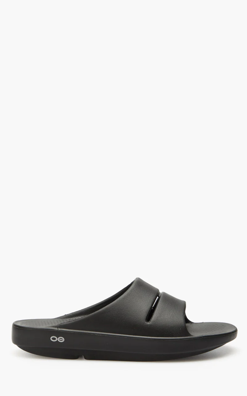 OOFOS Ooahh Slide Sandal Black