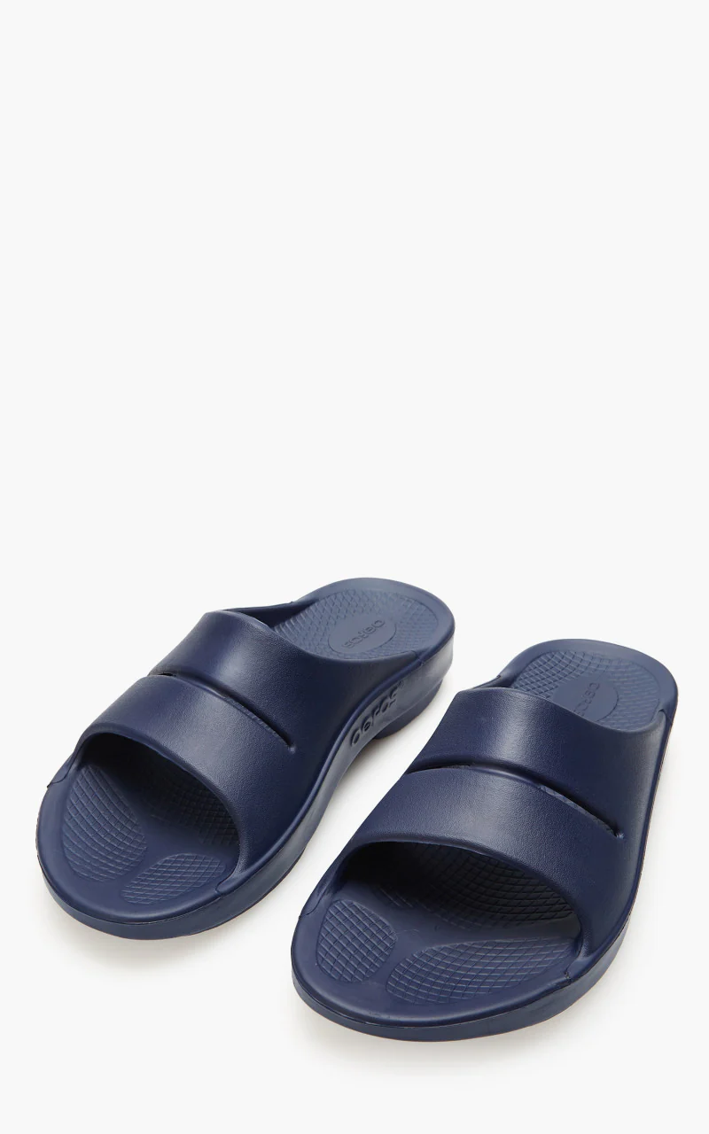 OOFOS Ooahh Slide Sandal Navy - Image 2