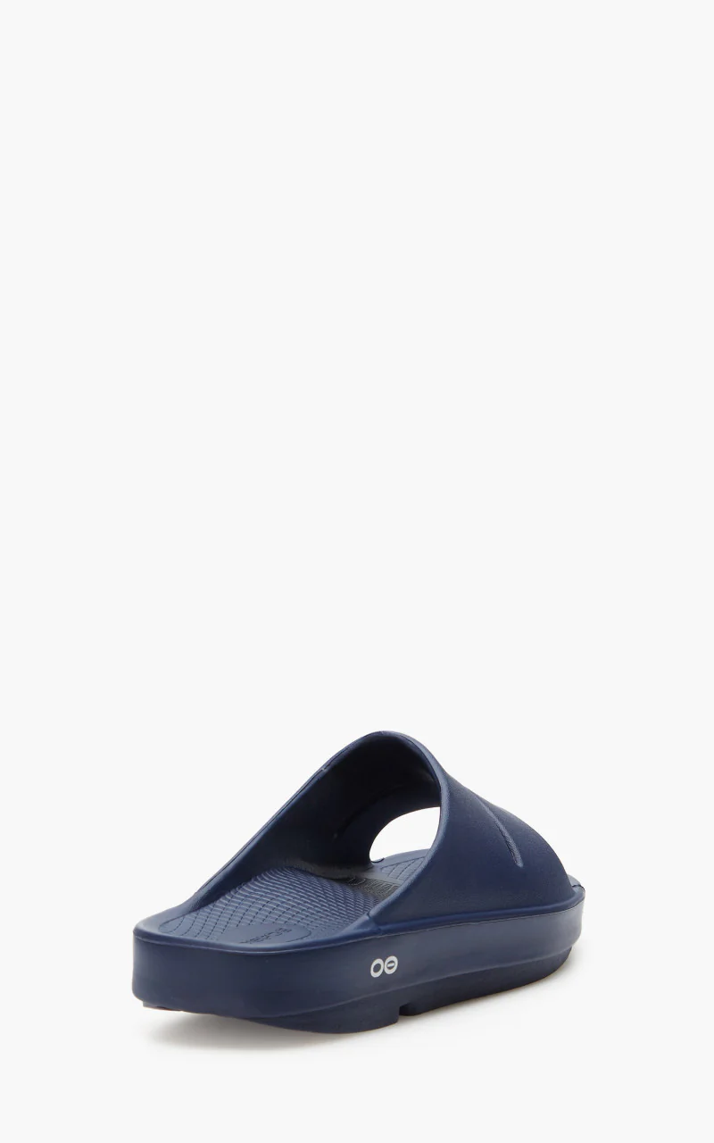 OOFOS Ooahh Slide Sandal Navy - Image 4