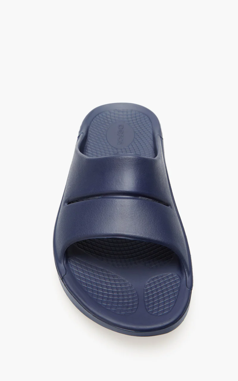 OOFOS Ooahh Slide Sandal Navy - Image 5