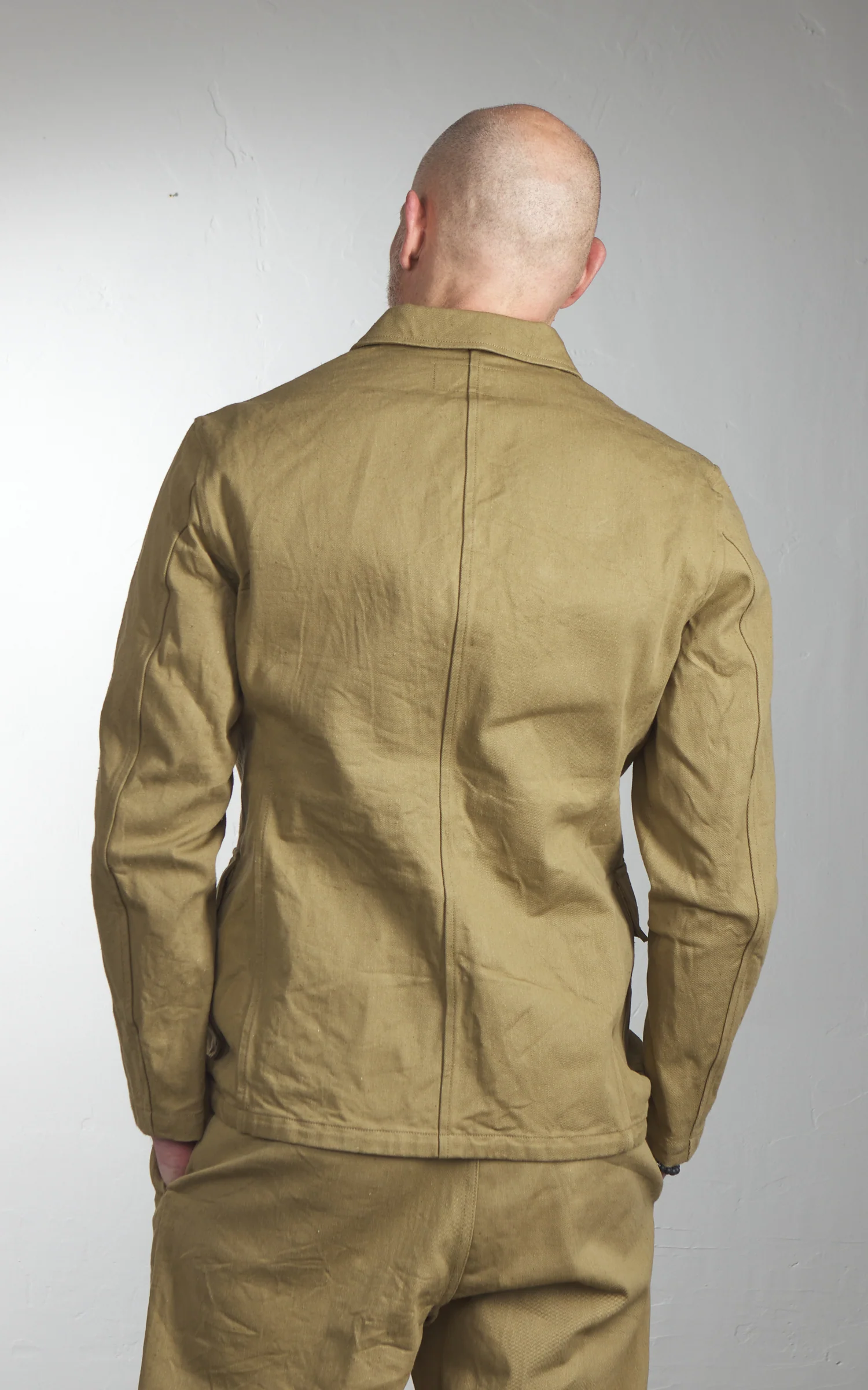 Orgueil OR-4332 Cotton Sack Jacket Beige - Image 6