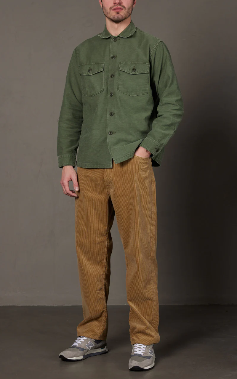 OrSlow 101 Dads Fit Corduroy Pants Beige - Image 2