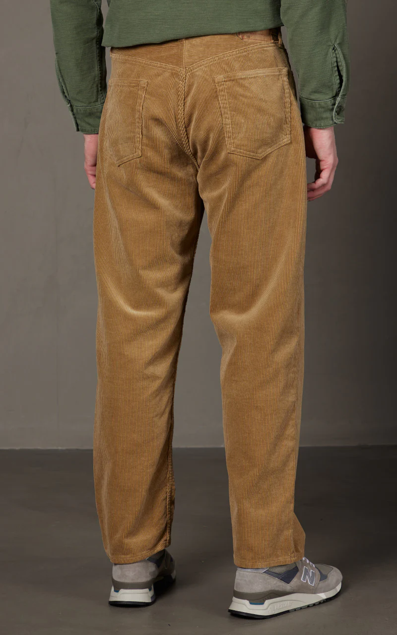 OrSlow 101 Dads Fit Corduroy Pants Beige - Image 6