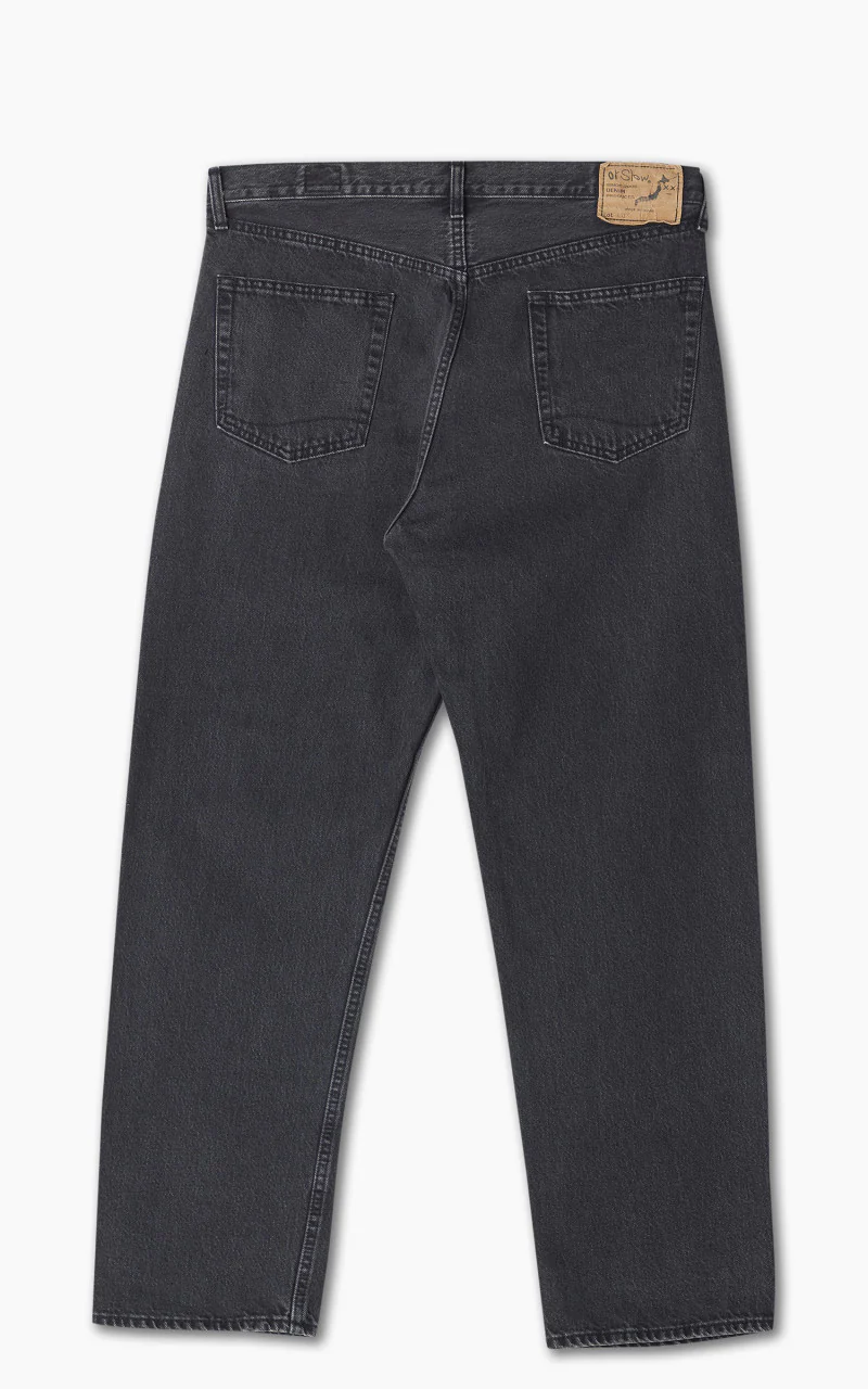 OrSlow 101 Dads Fit Denim Pants Stonewashed Black - Image 3