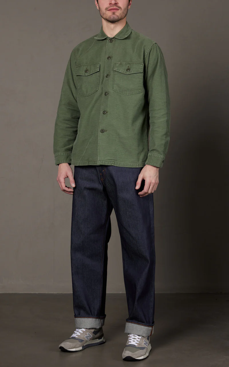 OrSlow 101 Dads Fit Denim Rigid Indigo 13oz - Image 2