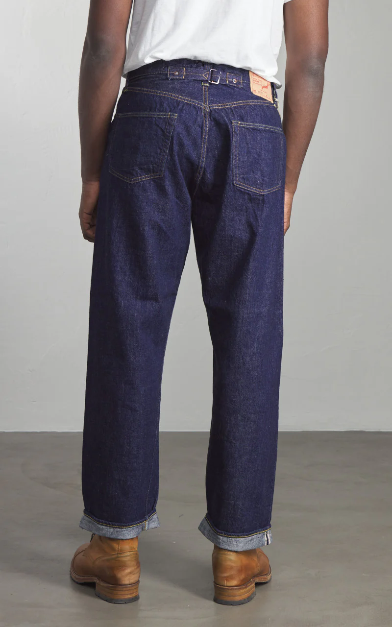 Orslow 101 Grand Dads Fit Denim Pants Blue One Wash - Image 3