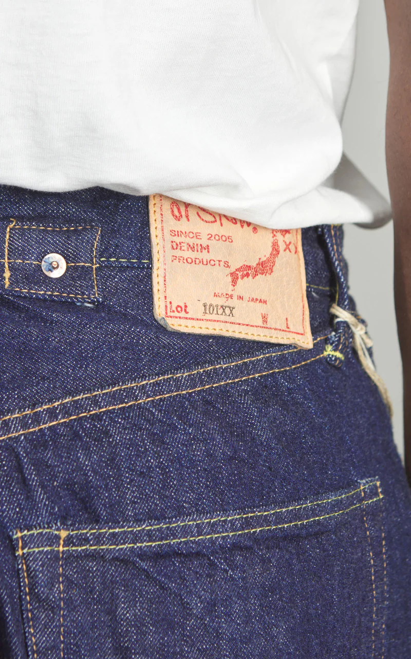 Orslow 101 Grand Dads Fit Denim Pants Blue One Wash - Image 7