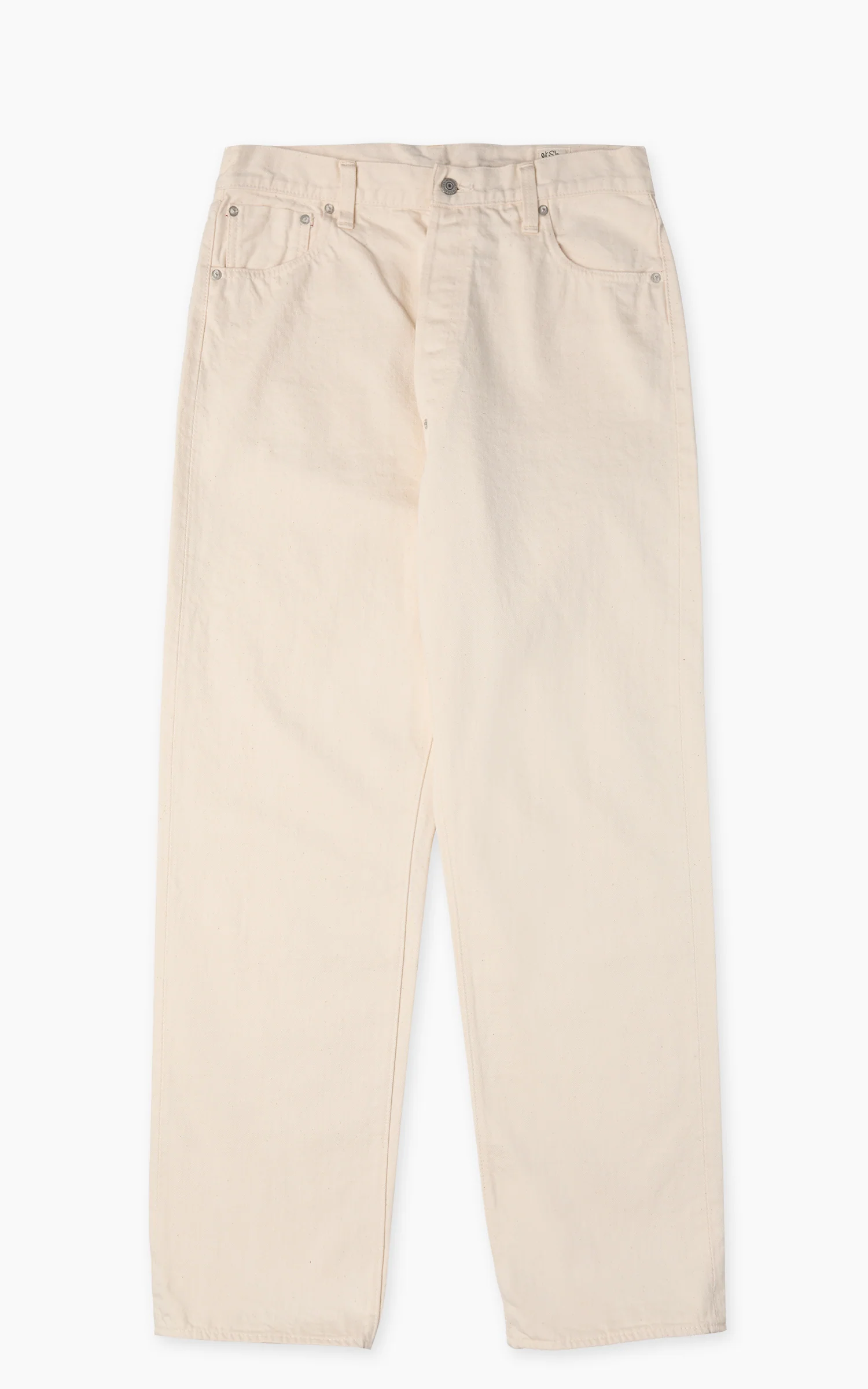 Orslow 101 Grand Dads Fit Denim Pants Ecru One Wash