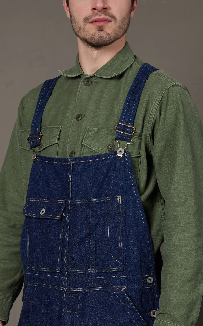 OrSlow 1930's Denim Overall Indigo One Wash - Image 4