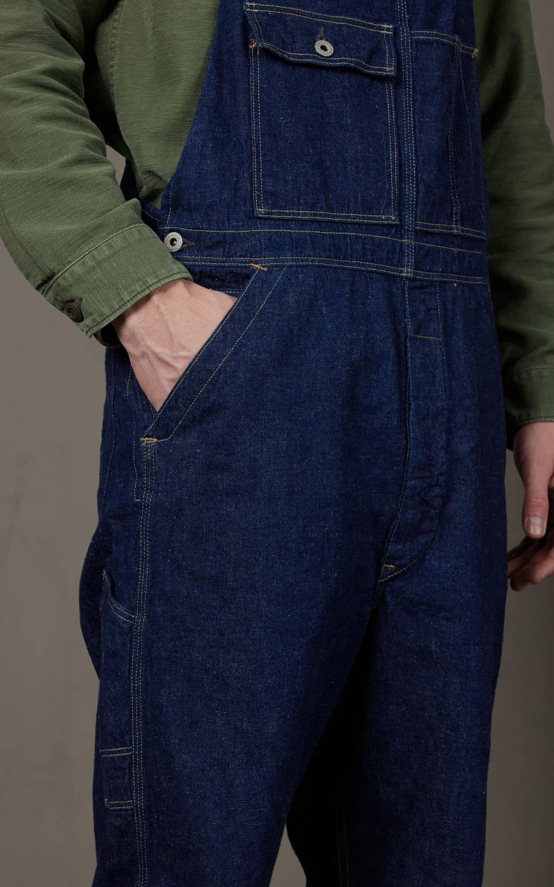 OrSlow 1930's Denim Overall Indigo One Wash - Image 5