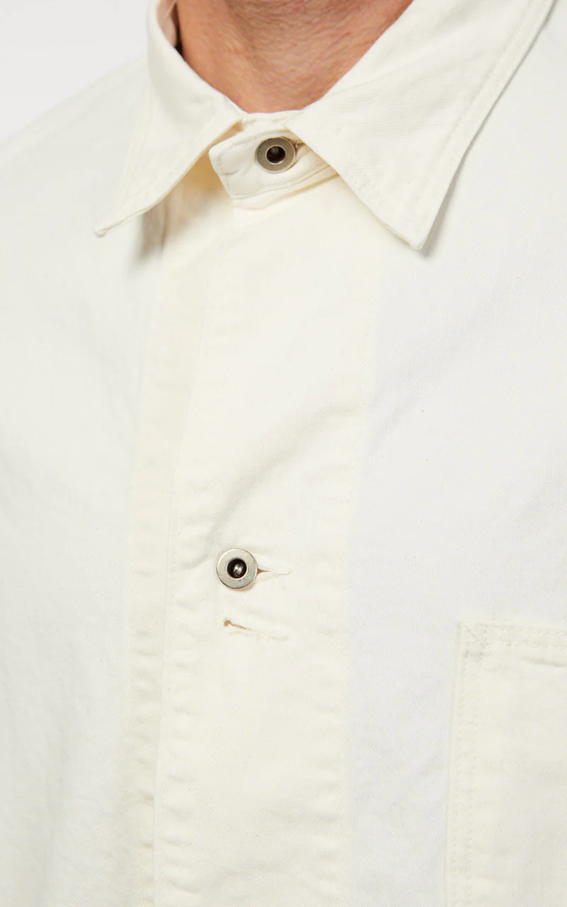 OrSlow 1940's Coverall Kinari Denim Ecru - Image 10