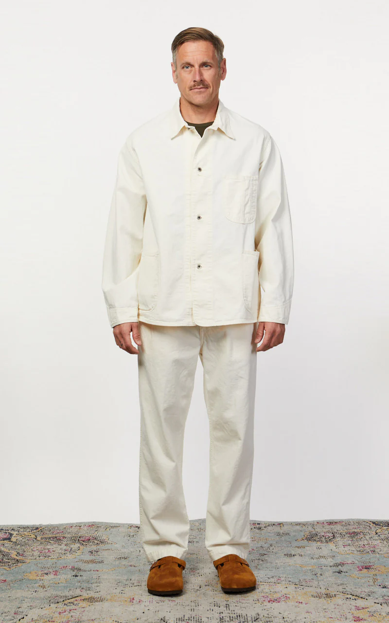 OrSlow 1940's Coverall Kinari Denim Ecru - Image 2