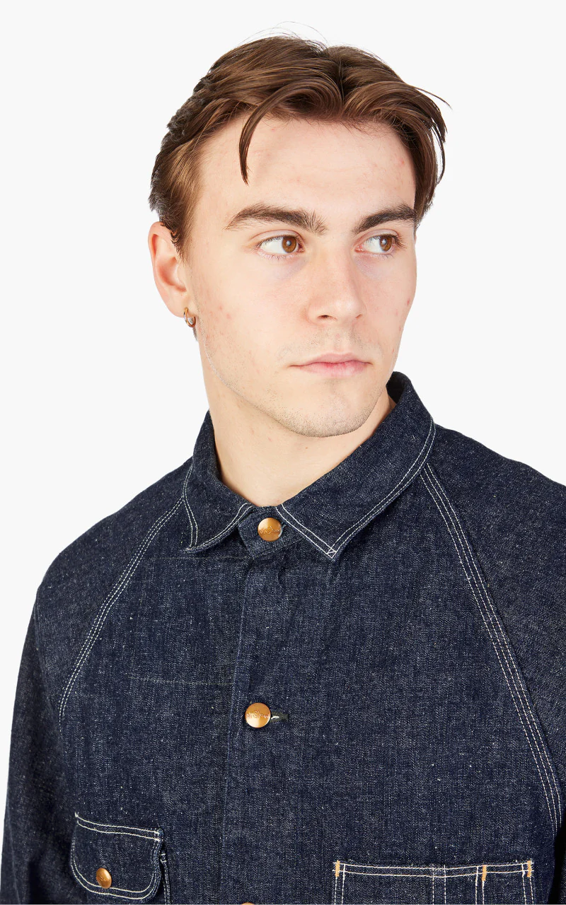 OrSlow 1950's Coverall Denim Indigo One Wash - Image 5