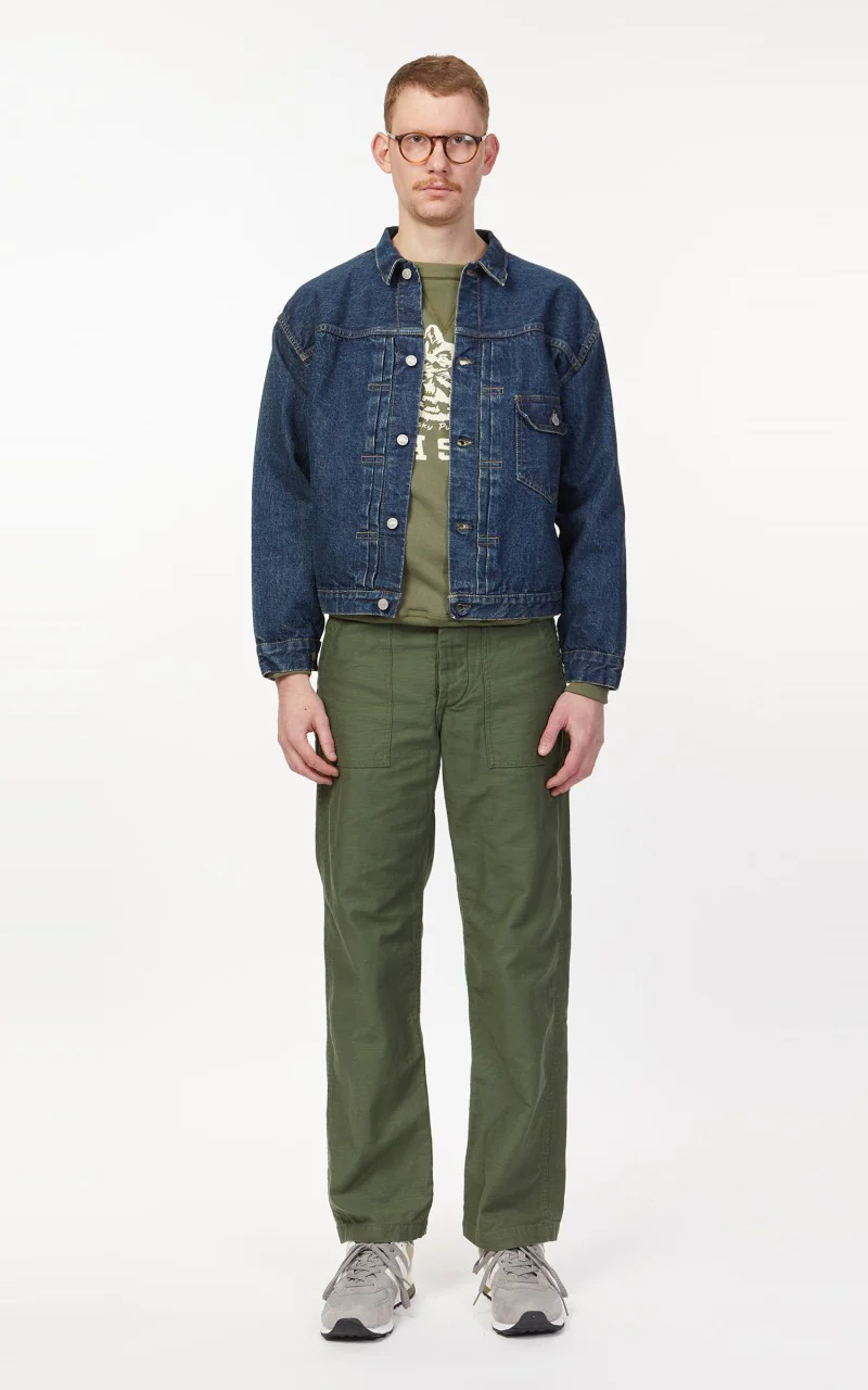 OrSlow 40s Typ 1 Jacket 2 Years Wash Indigo - Image 2