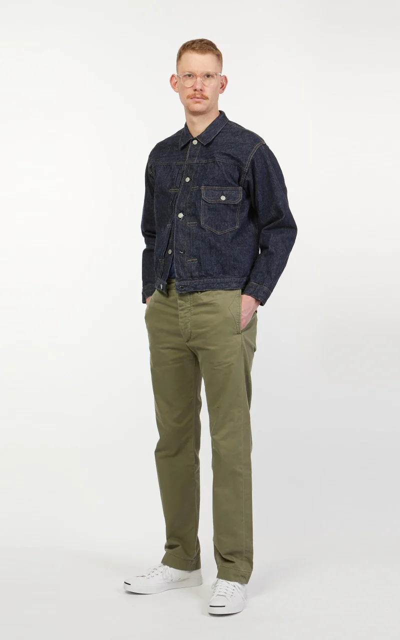 OrSlow 40s Type 1 Jacket One Wash Indigo - Image 3