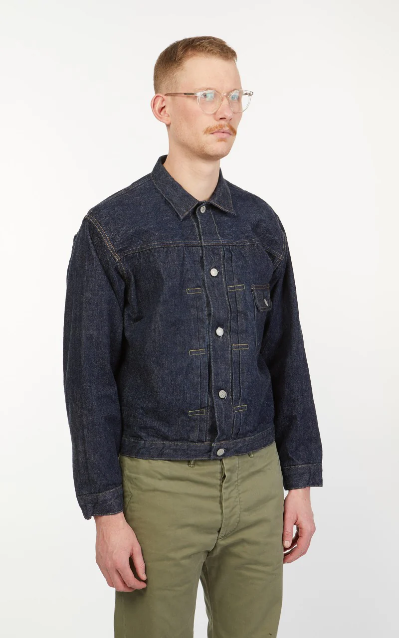 OrSlow 40s Type 1 Jacket One Wash Indigo - Image 5
