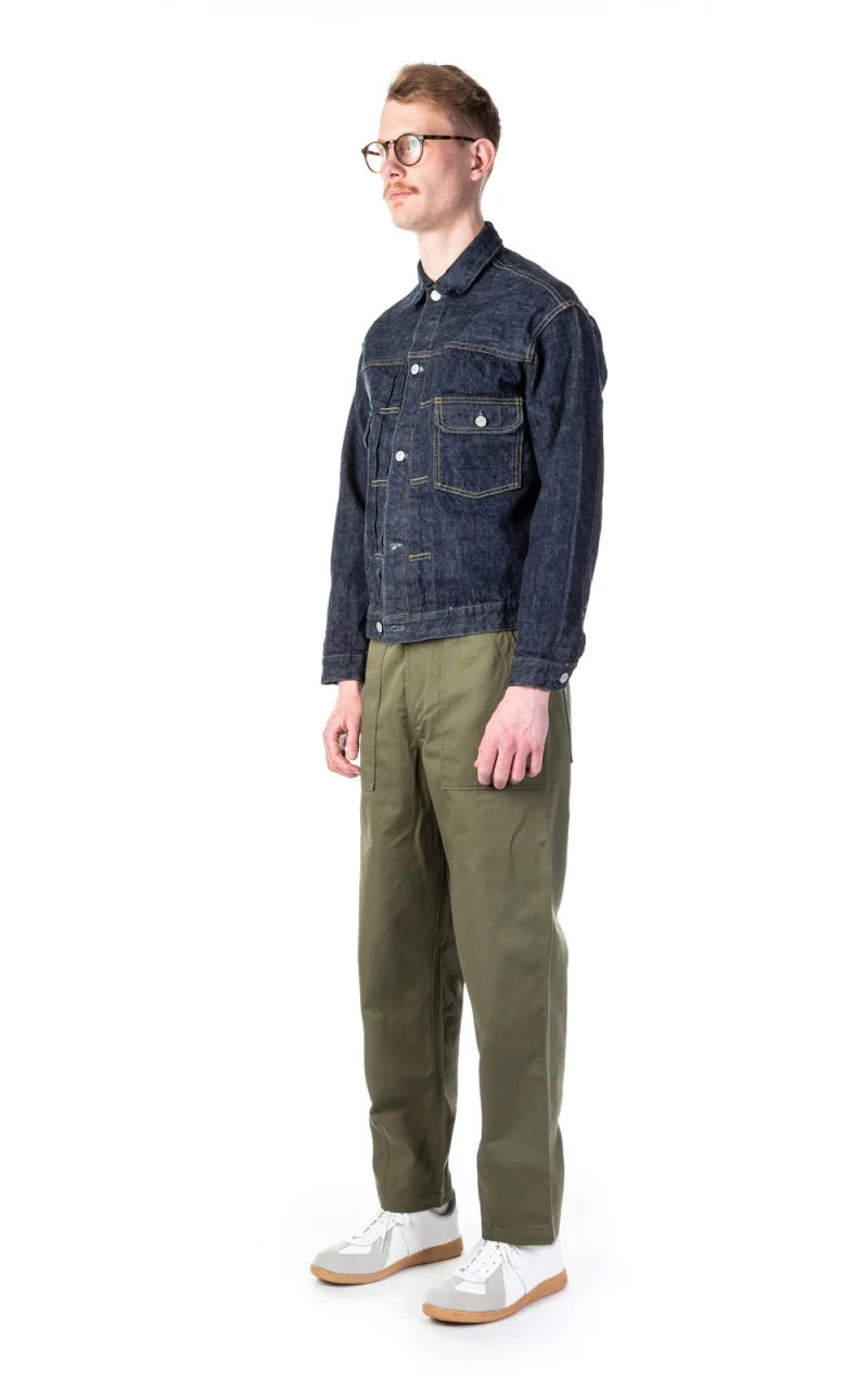 OrSlow 50s Type 2 Denim Jacket One Wash Indigo - Image 4