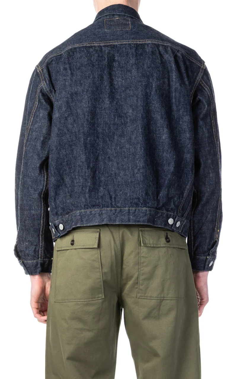 OrSlow 50s Type 2 Denim Jacket One Wash Indigo - Image 5
