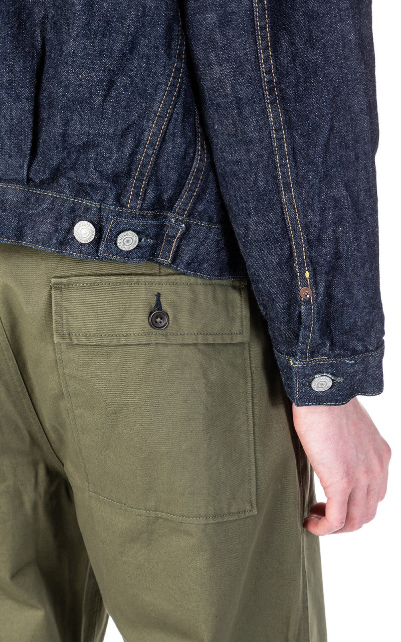 OrSlow 50s Type 2 Denim Jacket One Wash Indigo - Image 7