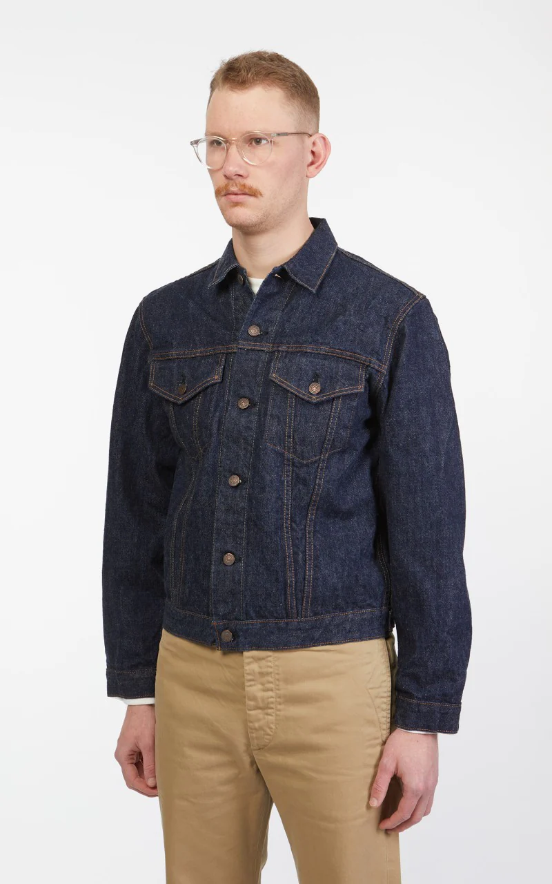 OrSlow 60s Type 3 Denim Jacket One Wash Indigo - Image 5