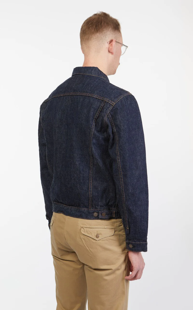 OrSlow 60s Type 3 Denim Jacket One Wash Indigo - Image 7