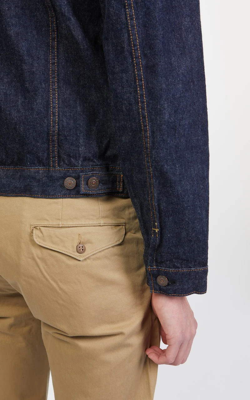 OrSlow 60s Type 3 Denim Jacket One Wash Indigo - Image 8