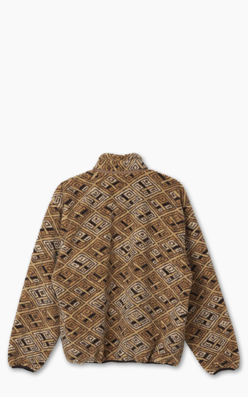 OrSlow African Pattern Jacket Boa Fleece Multi - Image 3