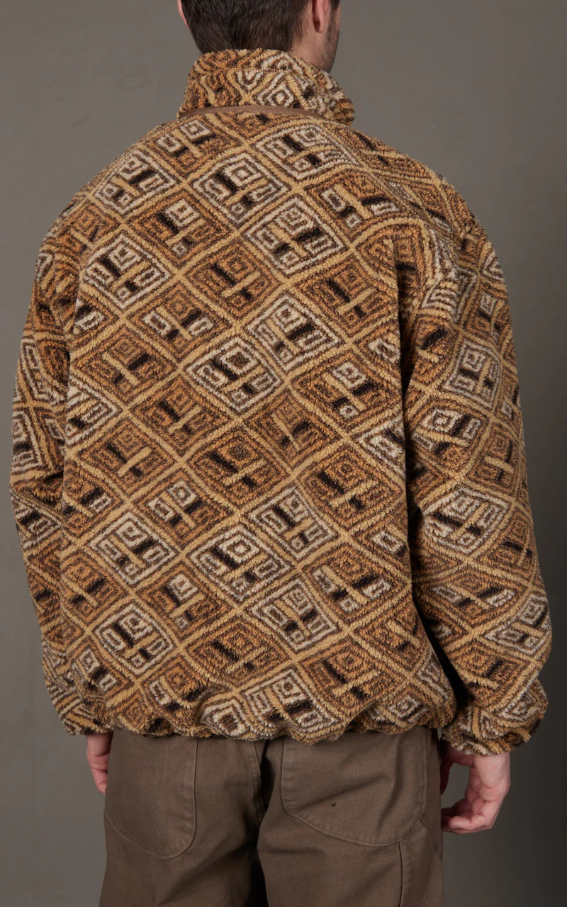 OrSlow African Pattern Jacket Boa Fleece Multi - Image 7