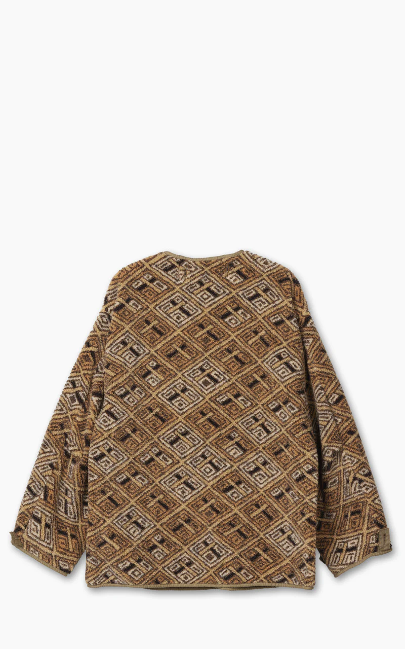 OrSlow African Pattern Liner Boa Fleece Multi - Image 3