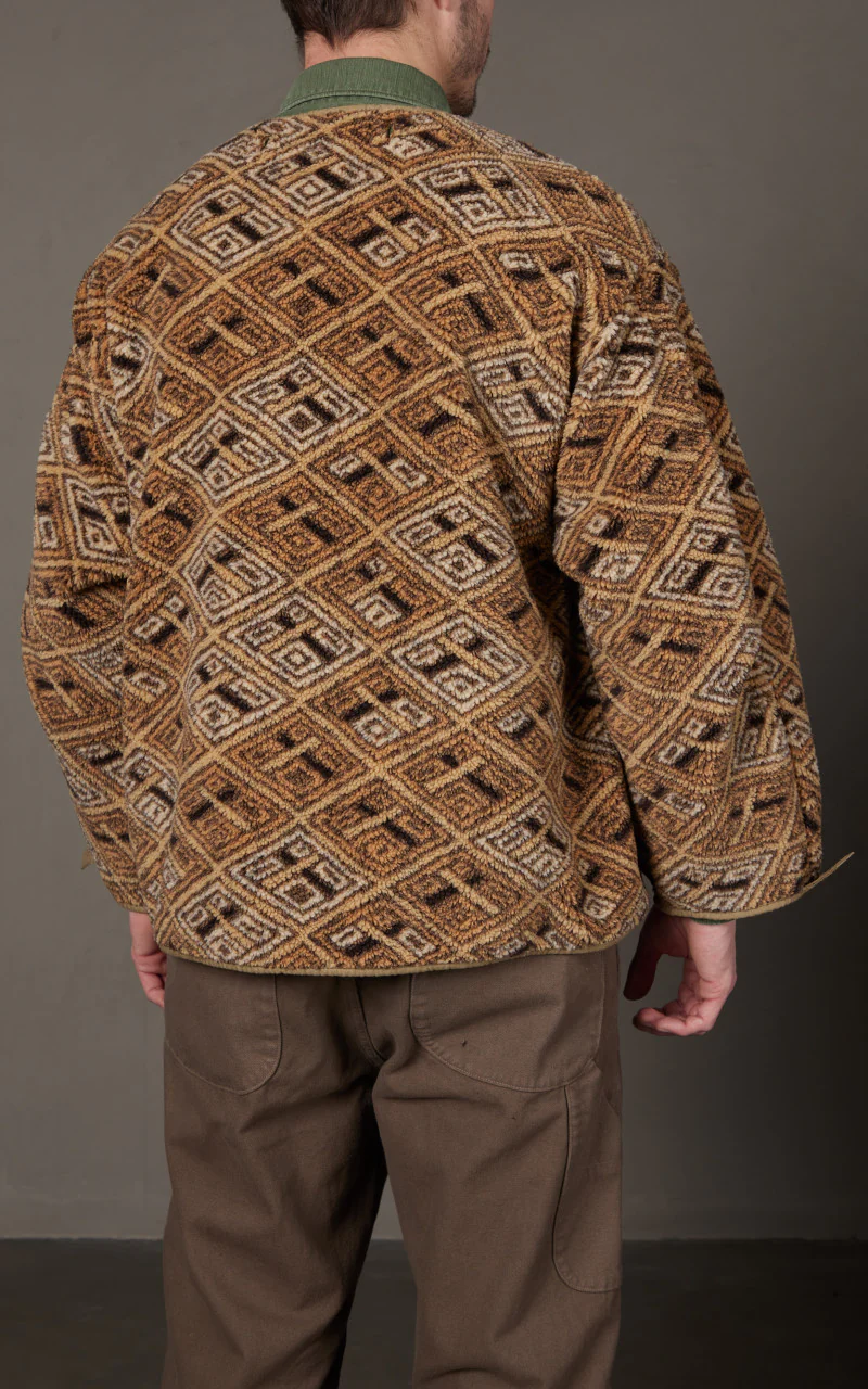 OrSlow African Pattern Liner Boa Fleece Multi - Image 7