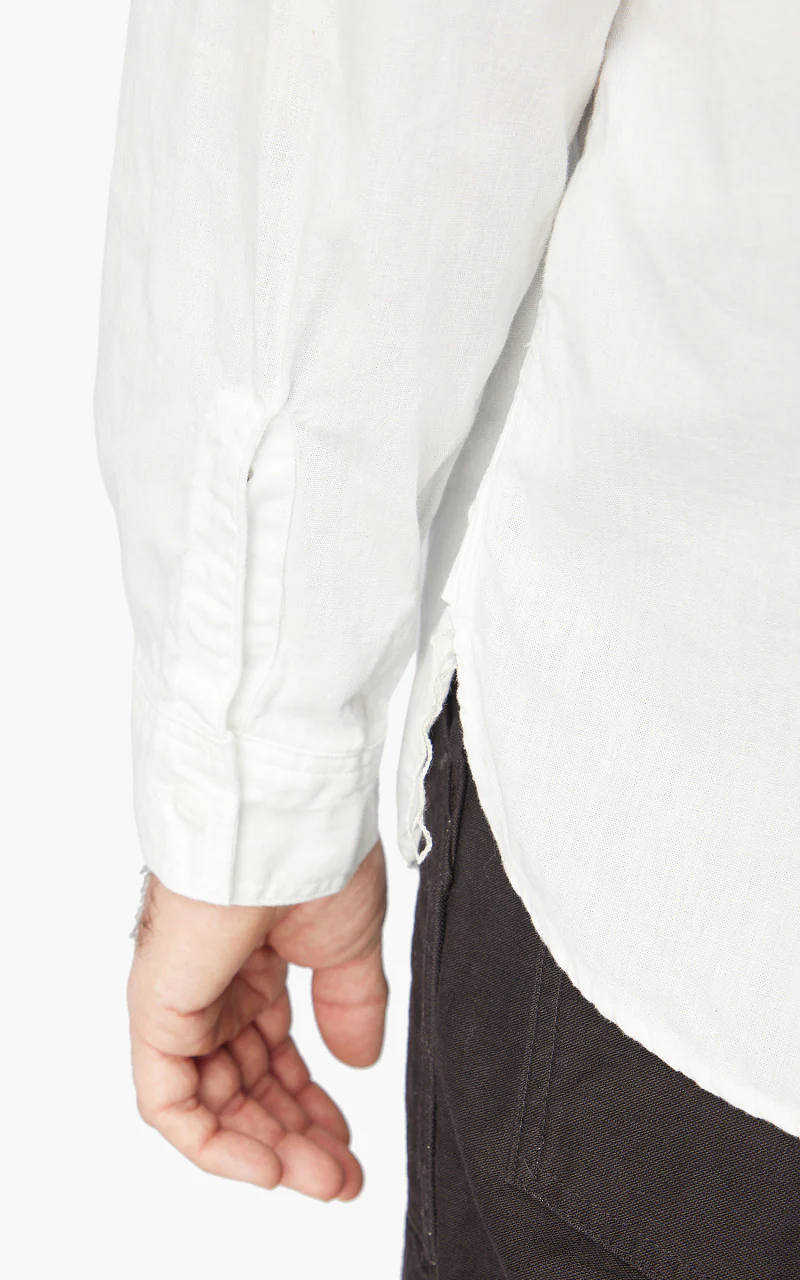 OrSlow Chambray Work Shirt White - Image 6
