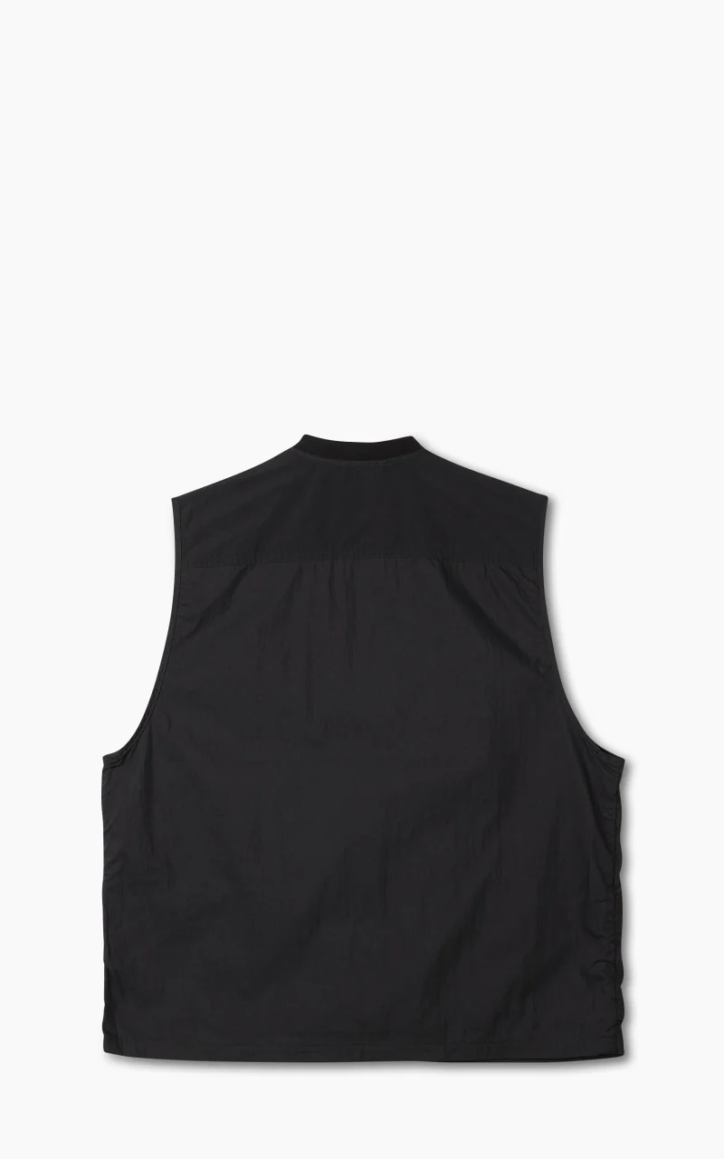 OrSlow Cotton Nylon Utility Vest Black - Image 3