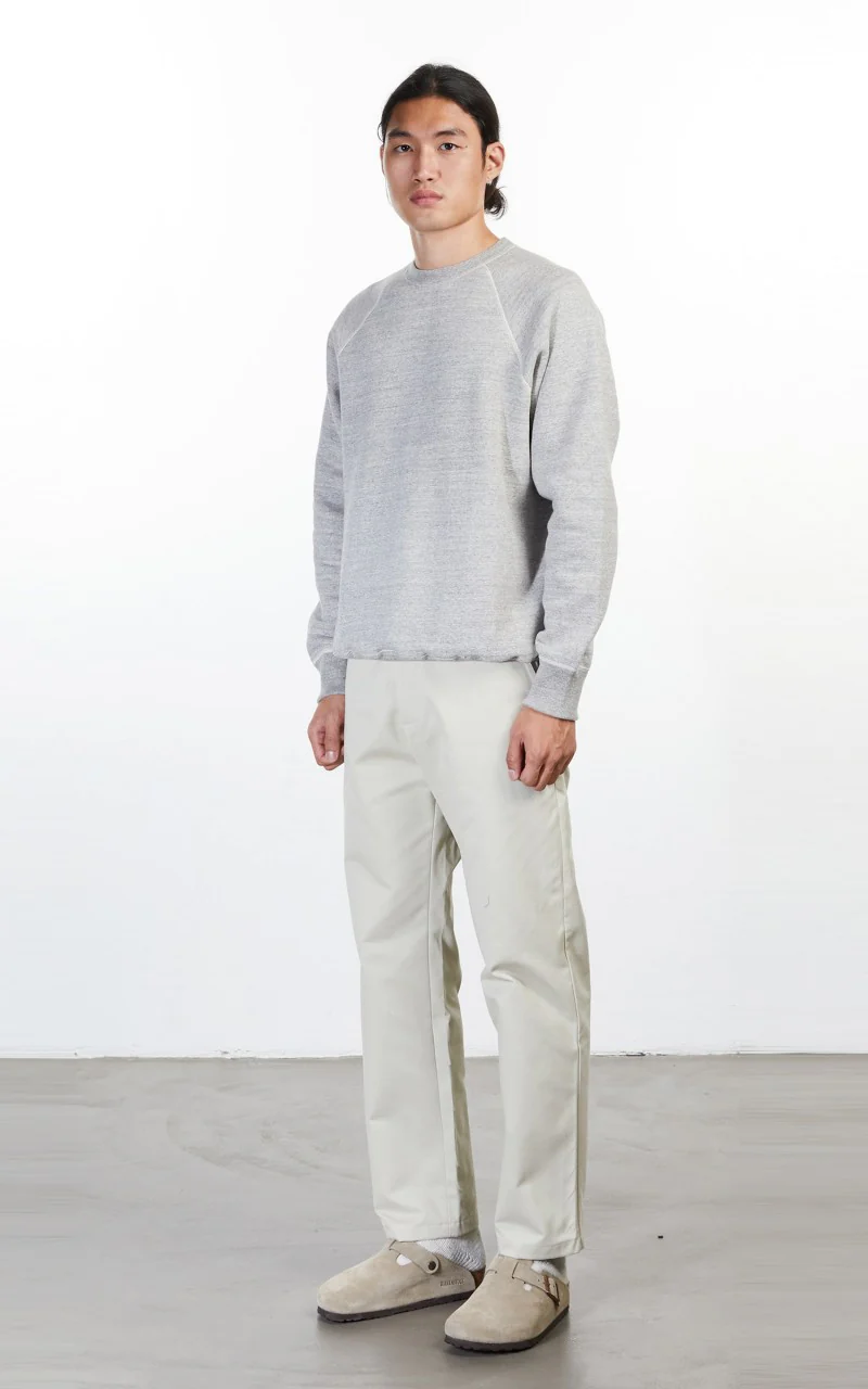 OrSlow Crew Neck Sweater Grey - Image 3