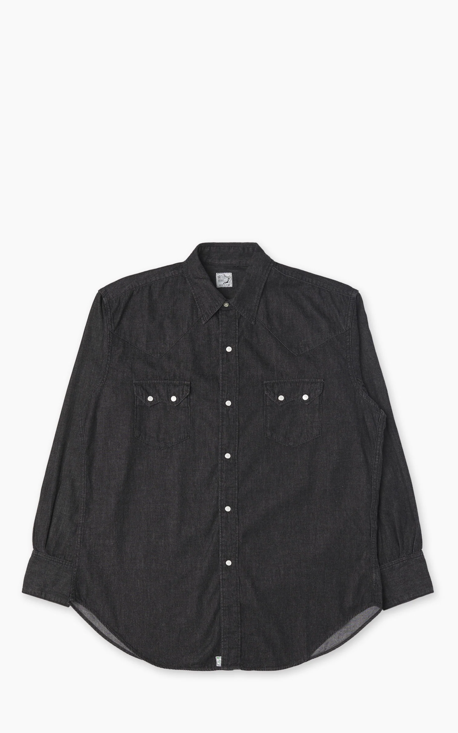OrSlow Denim Western Shirt Black