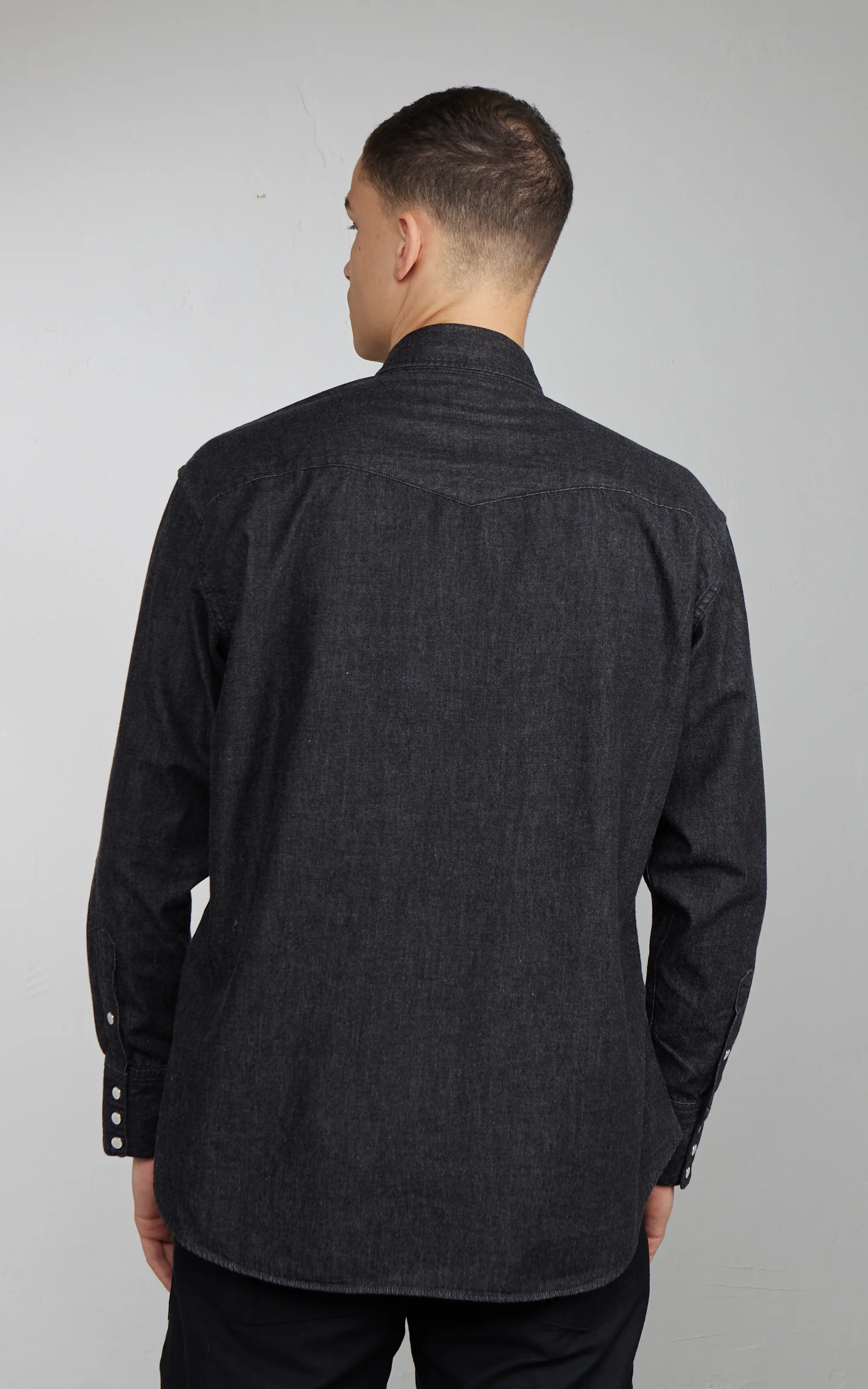 OrSlow Denim Western Shirt Black - Image 8