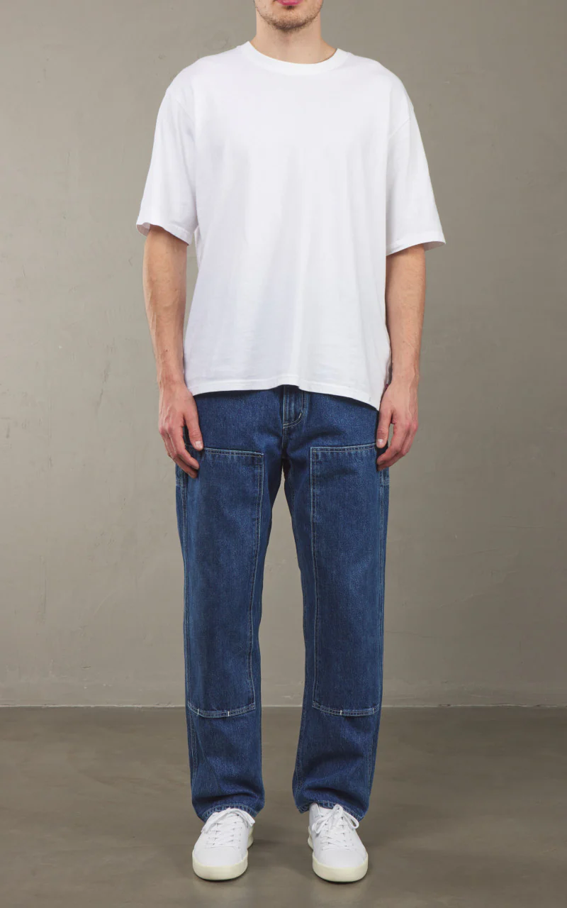 OrSlow Double Knee Utility Denim Work Pants 6 Months Wash - Image 2