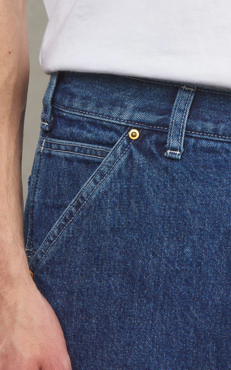 OrSlow Double Knee Utility Denim Work Pants 6 Months Wash - Image 3