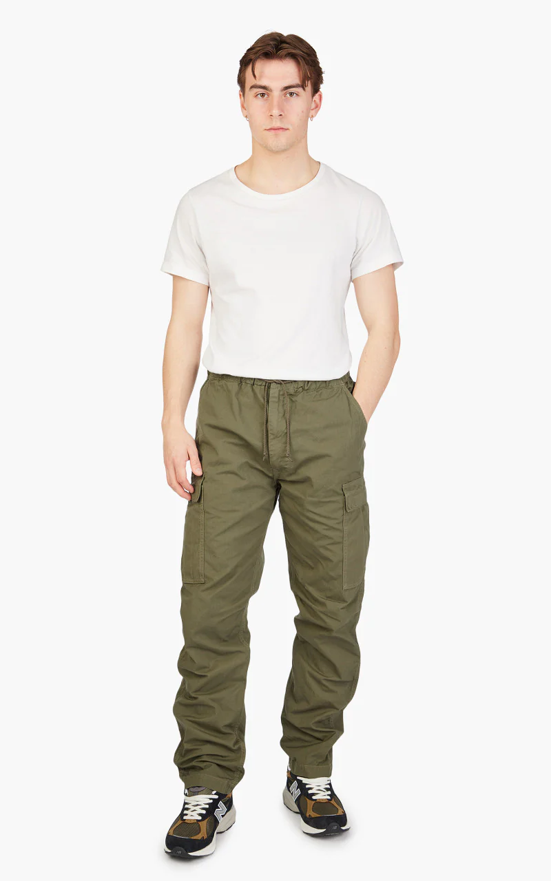OrSlow Easy Cargo Pants Army Green - Image 2