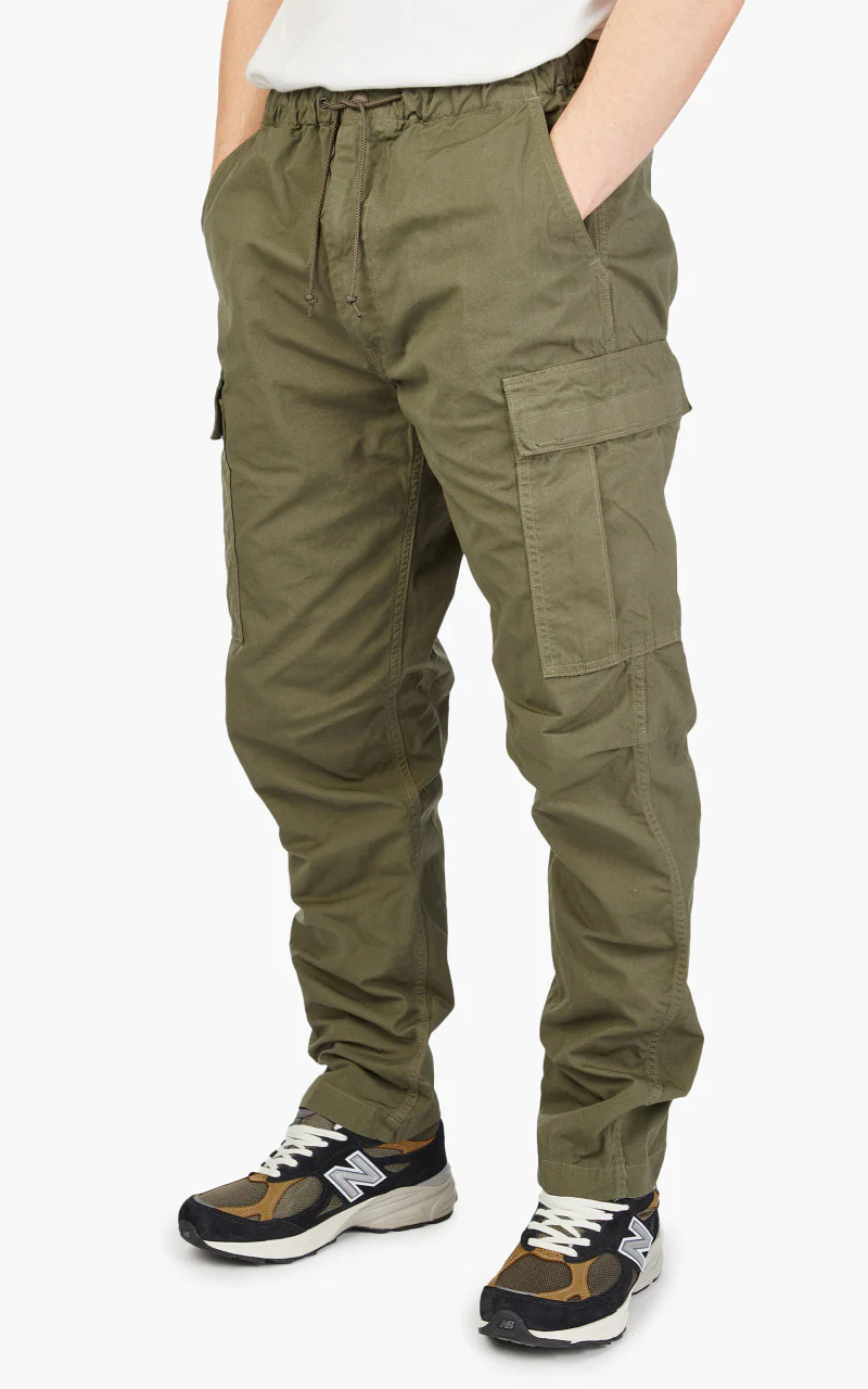 OrSlow Easy Cargo Pants Army Green - Image 4