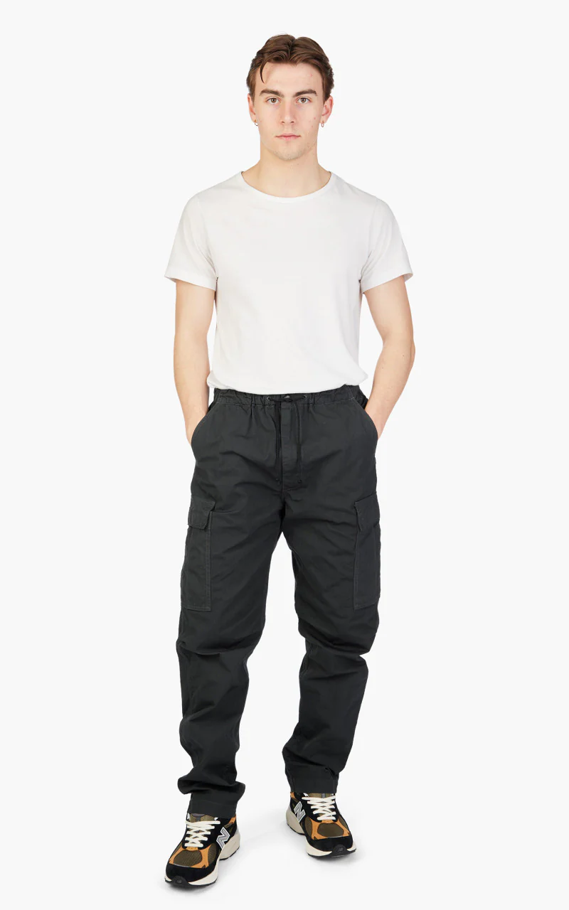 OrSlow Easy Cargo Pants Charcoal Grey - Image 2
