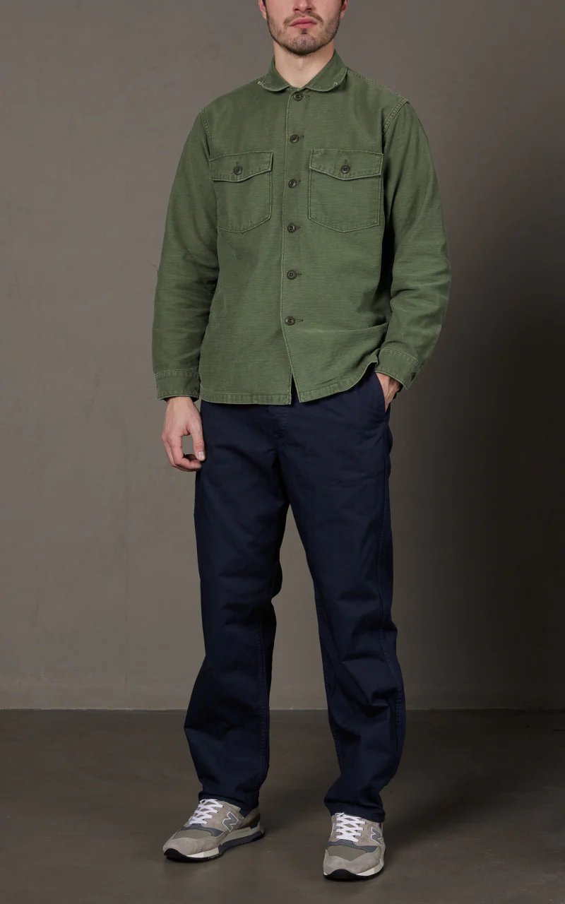 OrSlow French Work Pants HBT Navy - Image 2