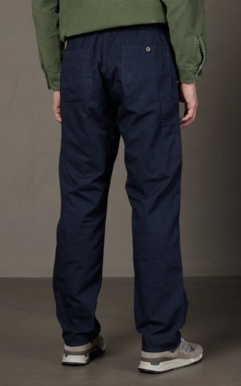 OrSlow French Work Pants HBT Navy - Image 6