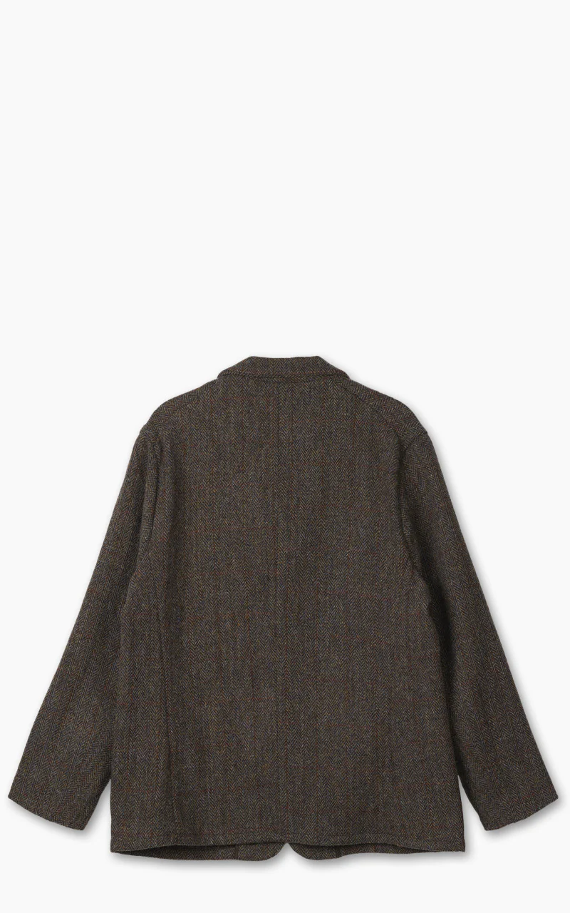 OrSlow Harris Tweed Jacket Green - Image 3
