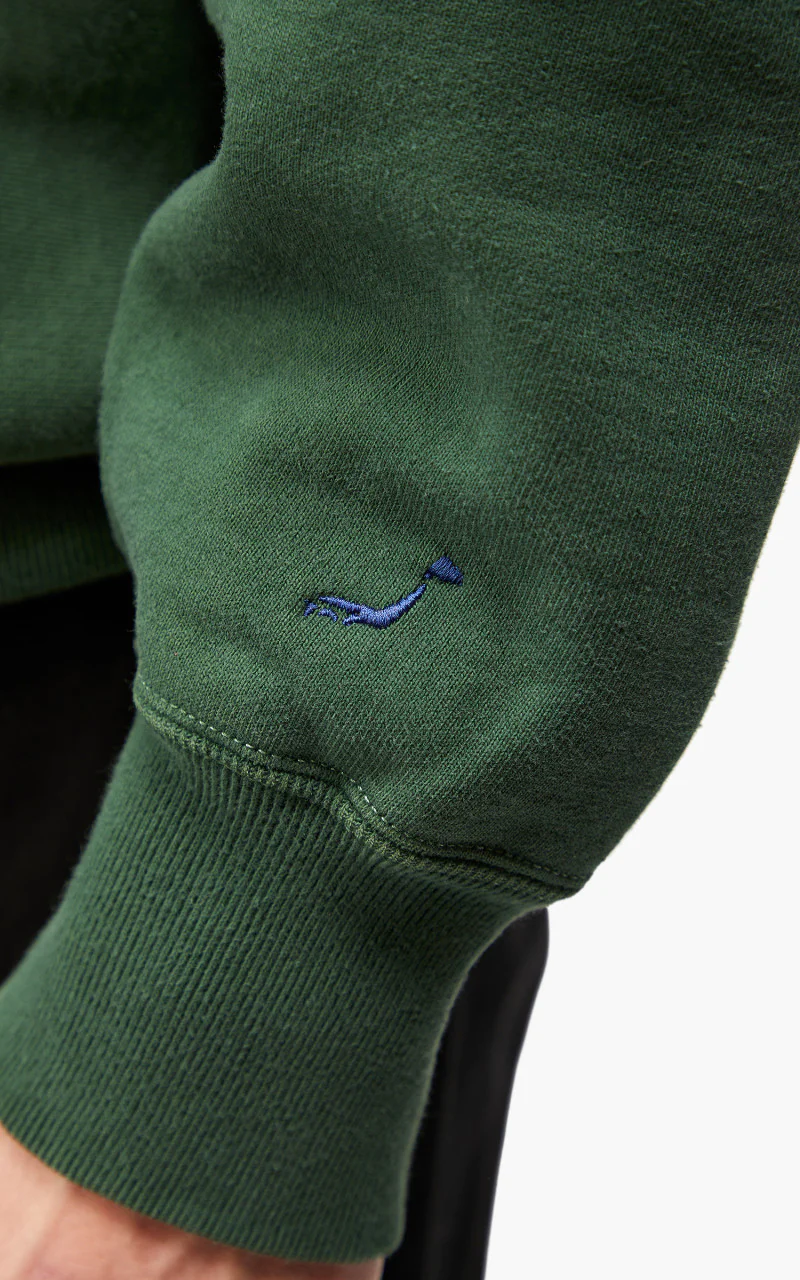 OrSlow Heavy Weight Vintage Crew Neck Sweater Green - Image 8