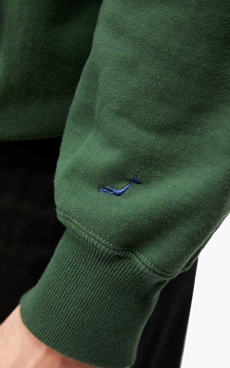 OrSlow Heavy Weight Vintage Hoodie Green - Image 8