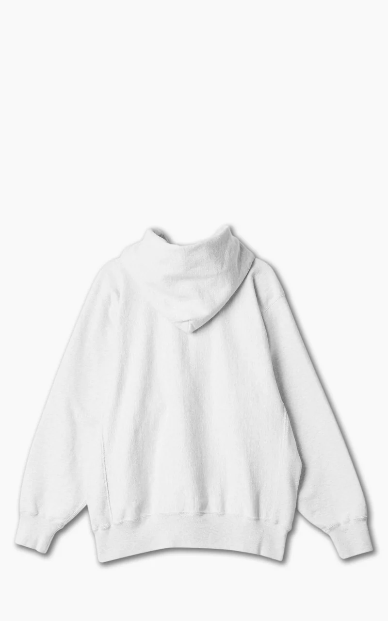 OrSlow Heavy Weight Vintage Hoodie Light Grey - Image 2