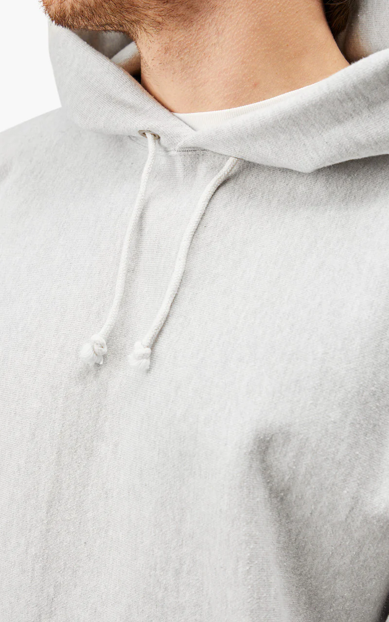 OrSlow Heavy Weight Vintage Hoodie Light Grey - Image 8