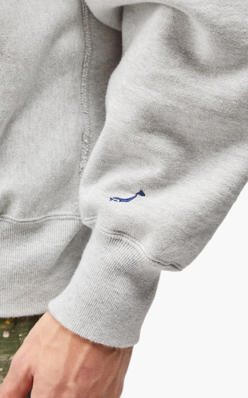 OrSlow Heavy Weight Vintage Hoodie Light Grey - Image 9